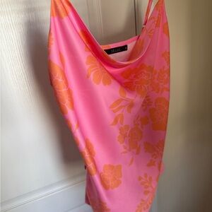 Deluc Pink and Orange Floral Top